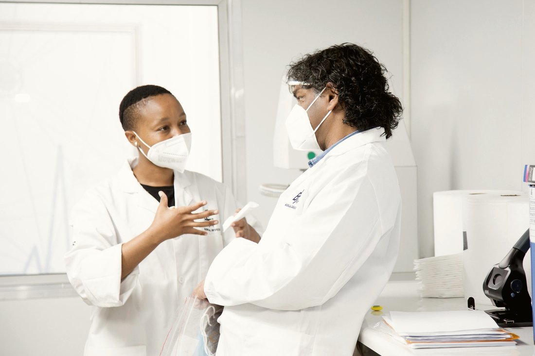 Scientists at work