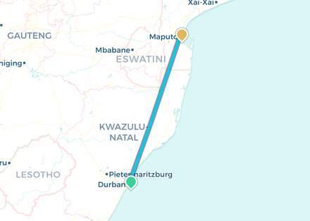 Maritime. Durban → Maputo (coastal)