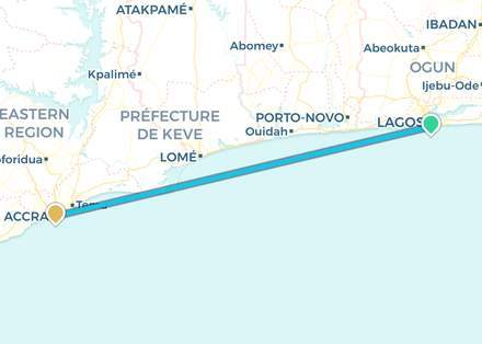 Maritime. Lagos → Accra (Gulf of Guinea)