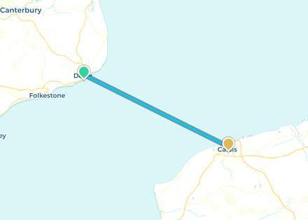 Drone direct. Dover → Calais (over water)