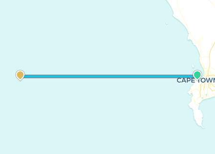 Maritime. Cape Town → Atlantic shipping lane
