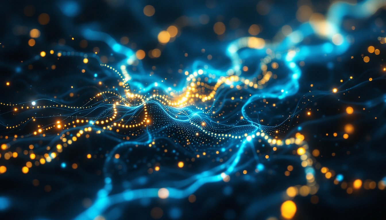 Scattered data resolving into one clean stream onto stronger ground